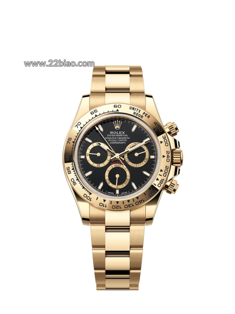 RG Factory Replica Rolex Cosmograph Daytona 126508 Yellow Gold Black Dial