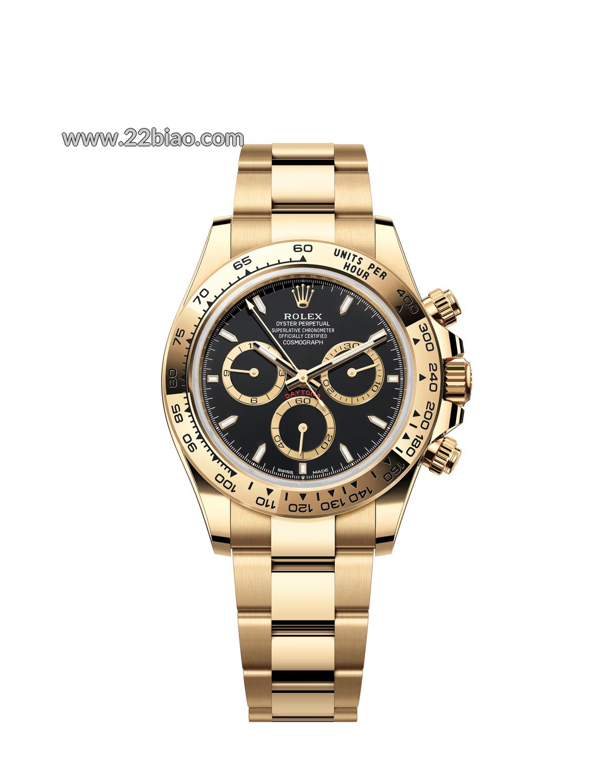 RG Factory Replica Rolex Cosmograph Daytona 126508 Yellow Gold Black Dial