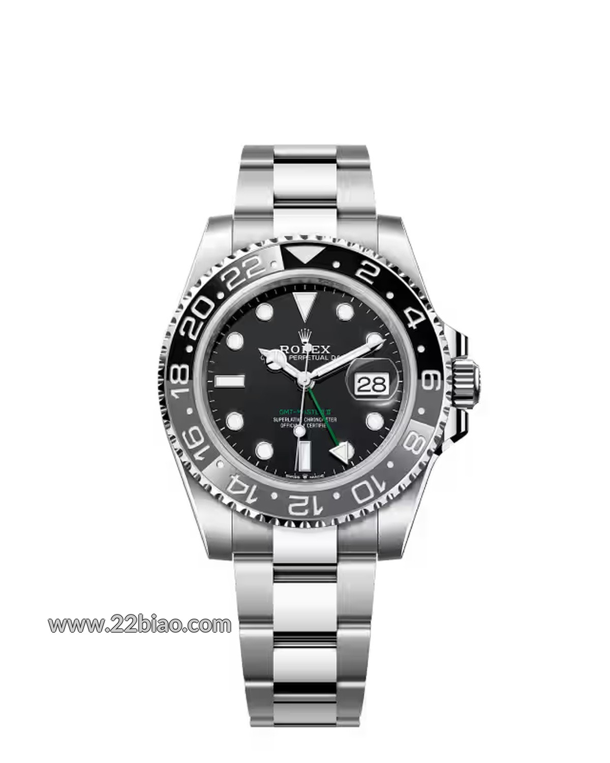 VS Factory Rolex GMT-Master II Grey & Black Bezel Replica Watch