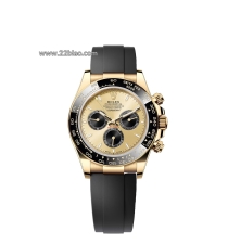 WD Factory Rolex Cosmograph Daytona Ref. 126518LN Yellow Gold Oysterflex Chronograph Replica Men's Watch