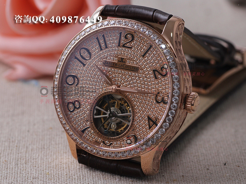 [HF Factory Super God Edition] Jaeger-LeCoultre high-end tourbillon watch, diamond-set dial