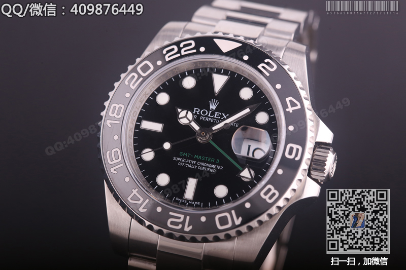 [CNB Fine Edition] Rolex GMT-Master II dual time zone chronograph mechanical men's watch 116710LN