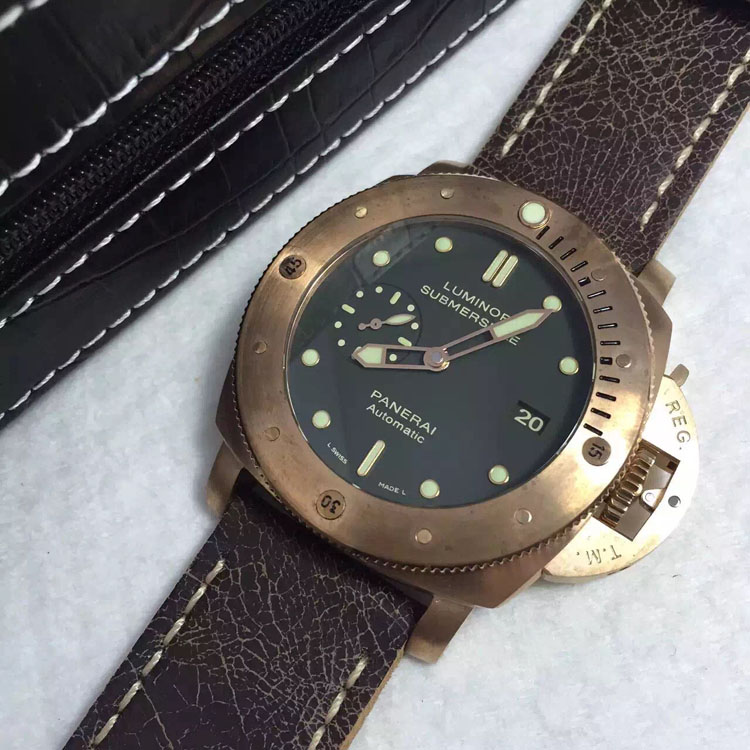 Real experience PAM00382 bronze case and gold hands