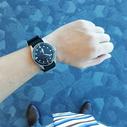 Newly acquired Blancpain Fifty Fathoms model, along with a brief comparison with the Rolex Submariner Date (Black)