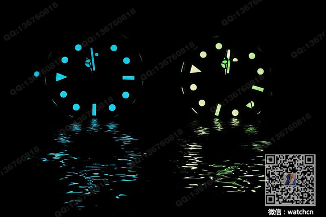 Effet luminescent de la montre Rolex Effet luminescent de la montre Rolex