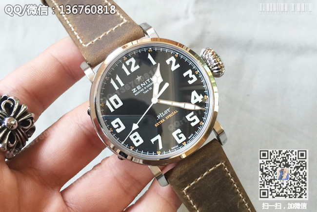 真力时Zenith飞行员系列自动机械腕表03.2430.3000/21.C738 真力时Zenith飞行员系列自动机械腕表03.2430.3000/21.C738