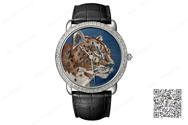 卡地亚推出Ronde Louis Cartier焰金工艺猎豹装饰腕表 卡地亚推出Ronde Louis Cartier焰金工艺猎豹装饰腕表