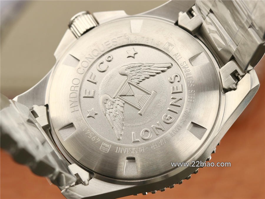 AF Factory replica Longines HydroConquest ceramic black dial automatic men's watch (L3.781.4.56.6).