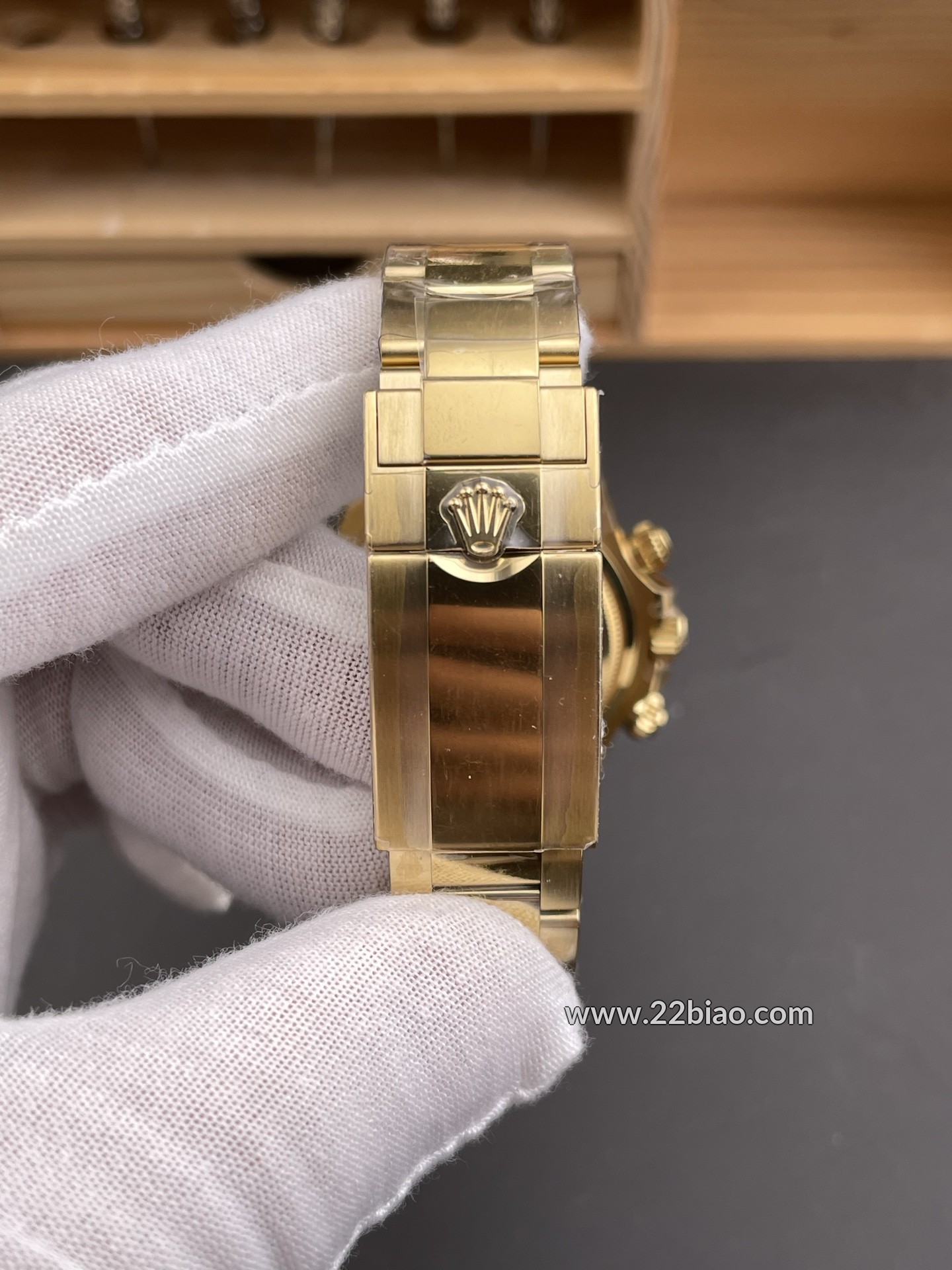 RG Factory Replica Rolex Cosmograph Daytona 126508 Yellow Gold Black Dial