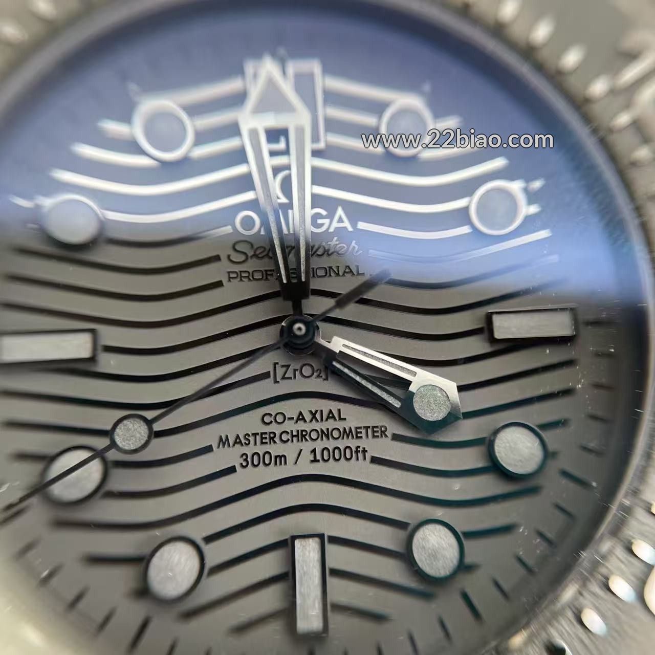 Replica OR Factory Super Clone Omega Seamaster Diver 300M Black Black Ceramic Men Watch 210.92.44.20.01.003