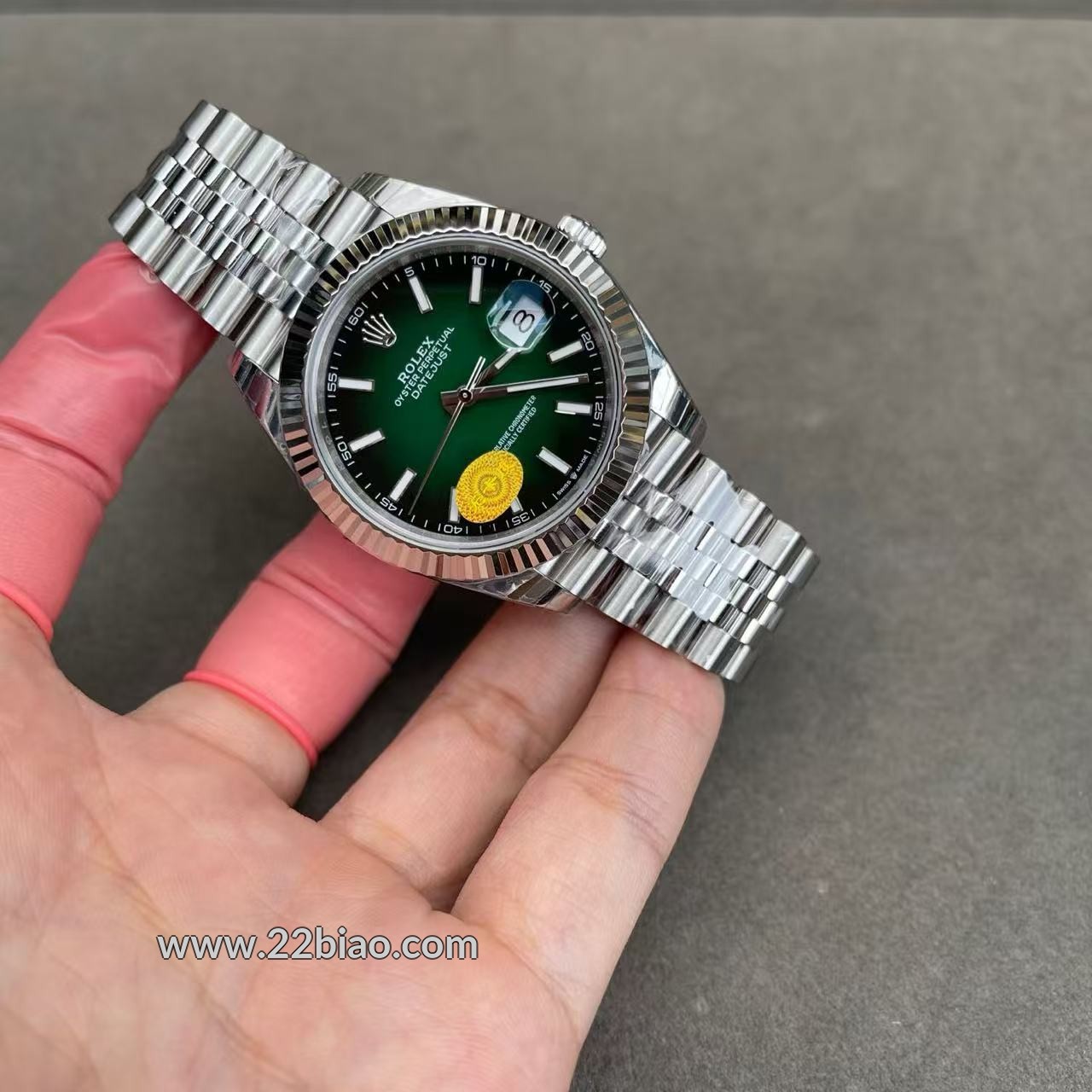 Replica VS Factory Rolex Datejust Green Dial 126334-0034 Men's Watch