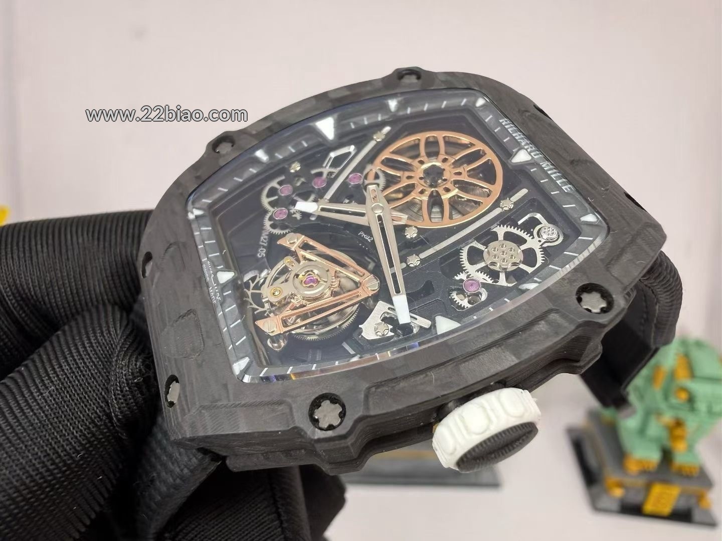 High-End Rep RM 27-05 Rafael Nadal Edition: Carbon Fiber Suspended Tourbillon Watch
