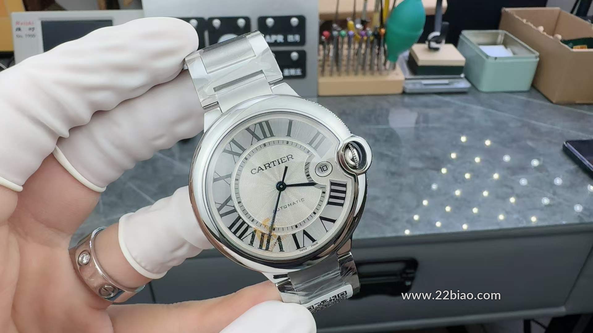 V6 Bedstsælgende Cartier Ballon Bleu-serien automatisk mekanisk ur W69012Z4