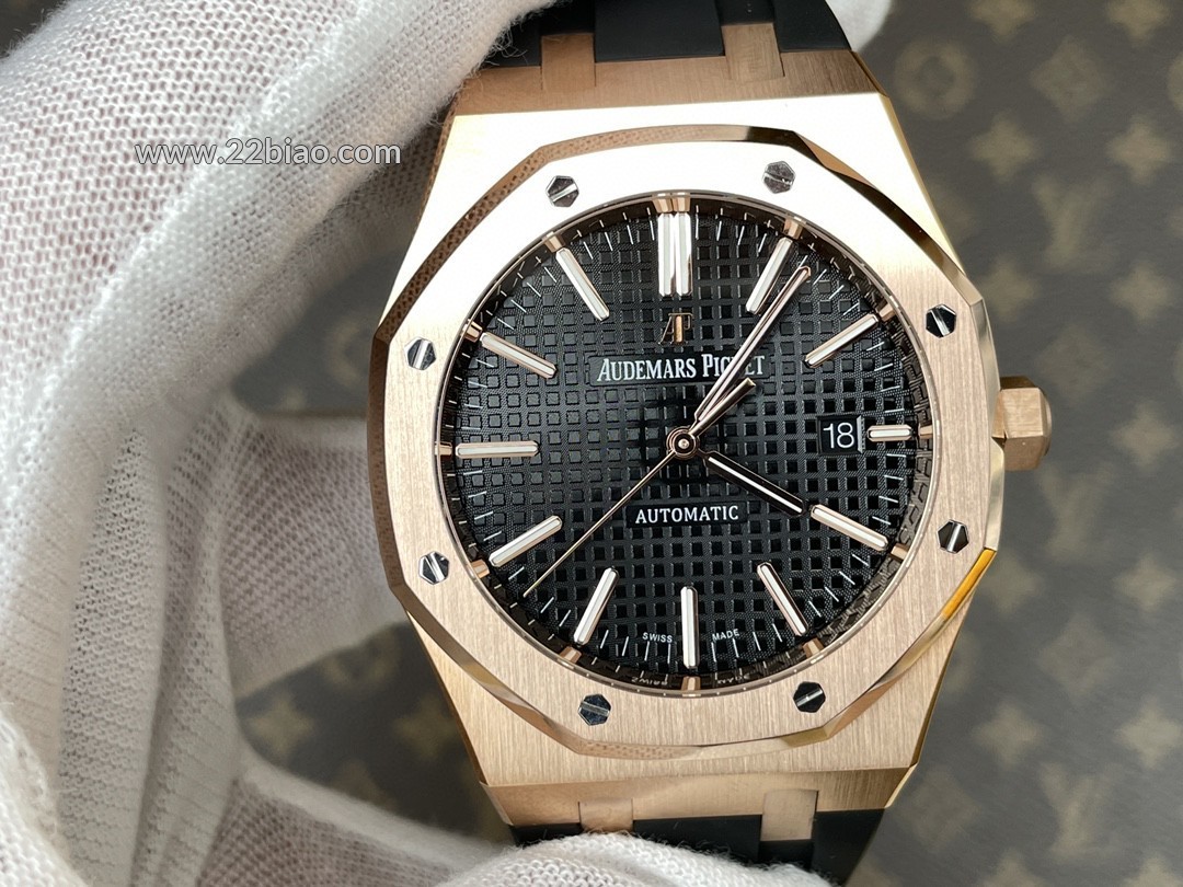 Replica Audemars Piguet Royal Oak 15400OR Rose Gold - APS Factory Super Clone Cal. 3120 Movement 41mm Black Dial