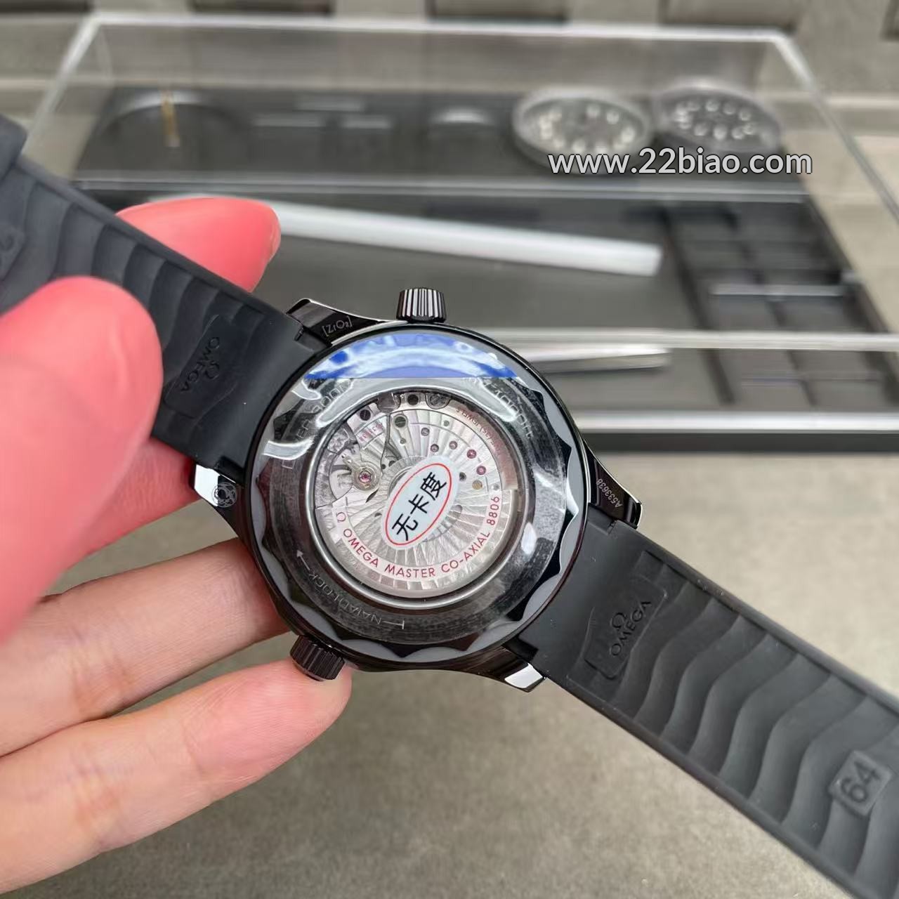 Replica OR Factory Super Clone Omega Seamaster Diver 300M Black Black Ceramic Men Watch 210.92.44.20.01.003