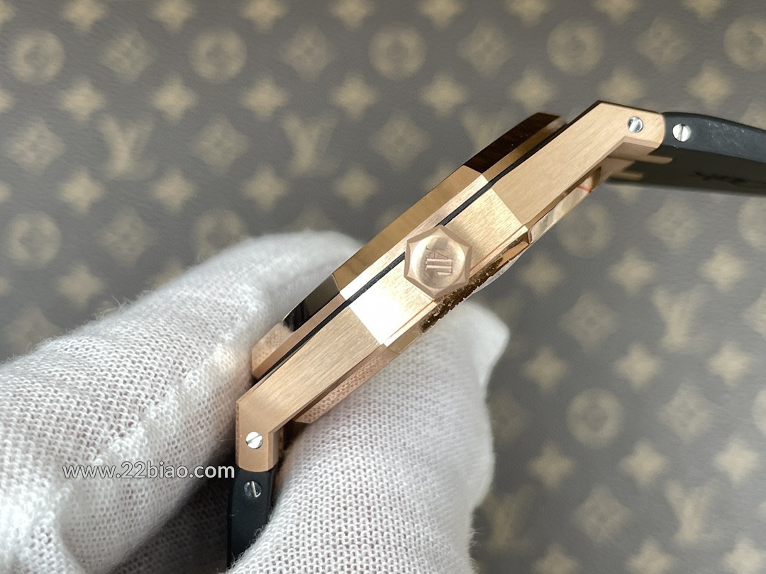 Replica Audemars Piguet Royal Oak 15400OR Rose Gold - APS Factory Super Clone Cal. 3120 Movement 41mm Black Dial