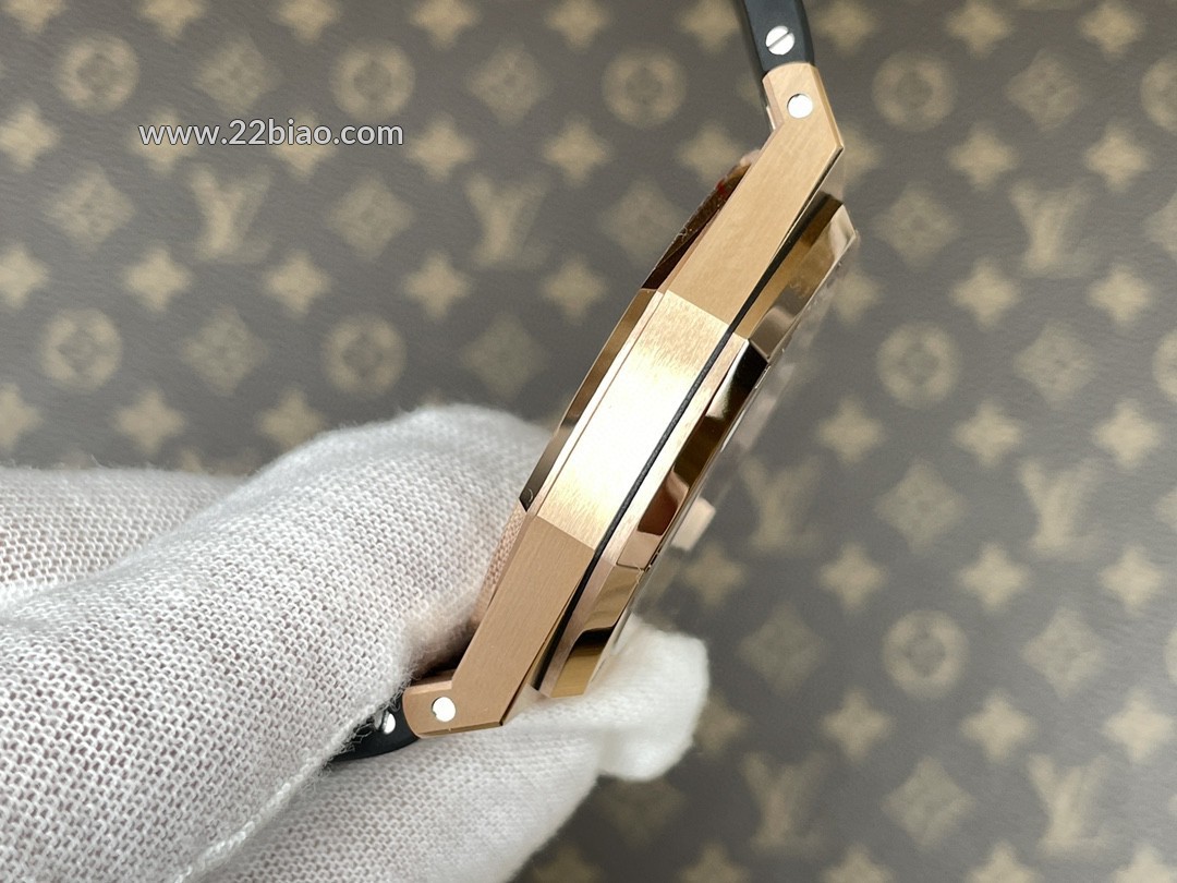 Replica Audemars Piguet Royal Oak 15400OR Rose Gold - APS Factory Super Clone Cal. 3120 Movement 41mm Black Dial