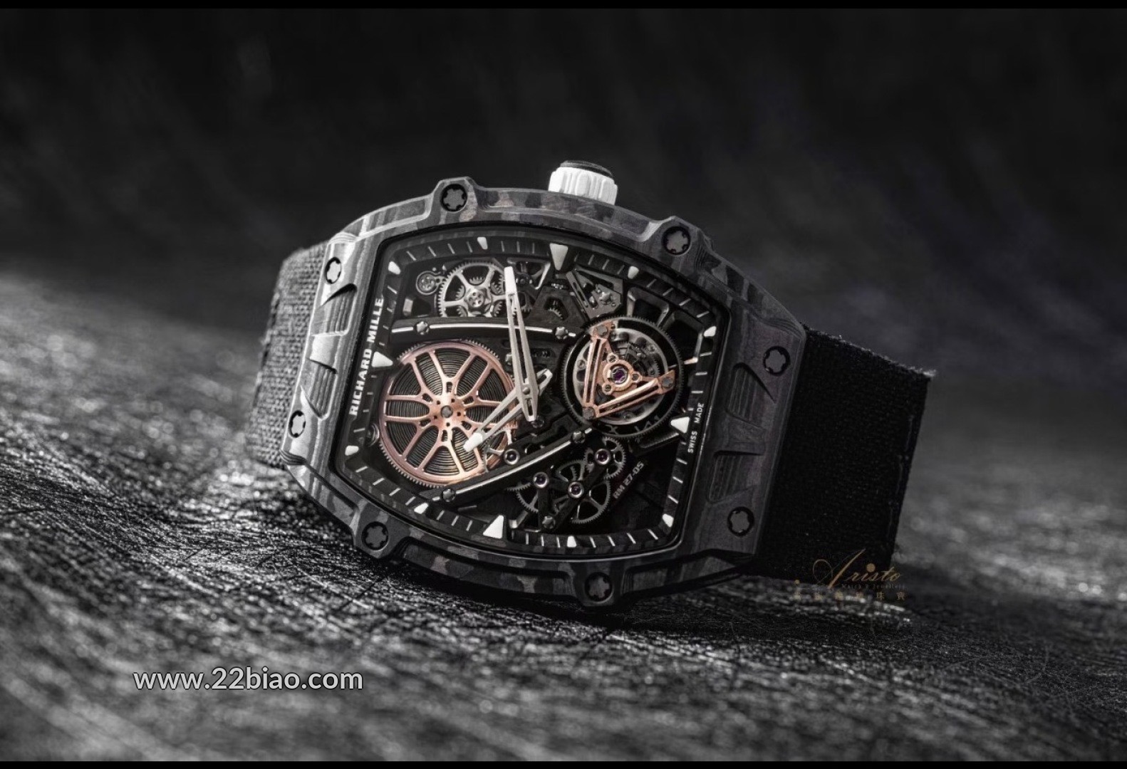 High-End Rep RM 27-05 Rafael Nadal Edition: Carbon Fiber Suspended Tourbillon Watch