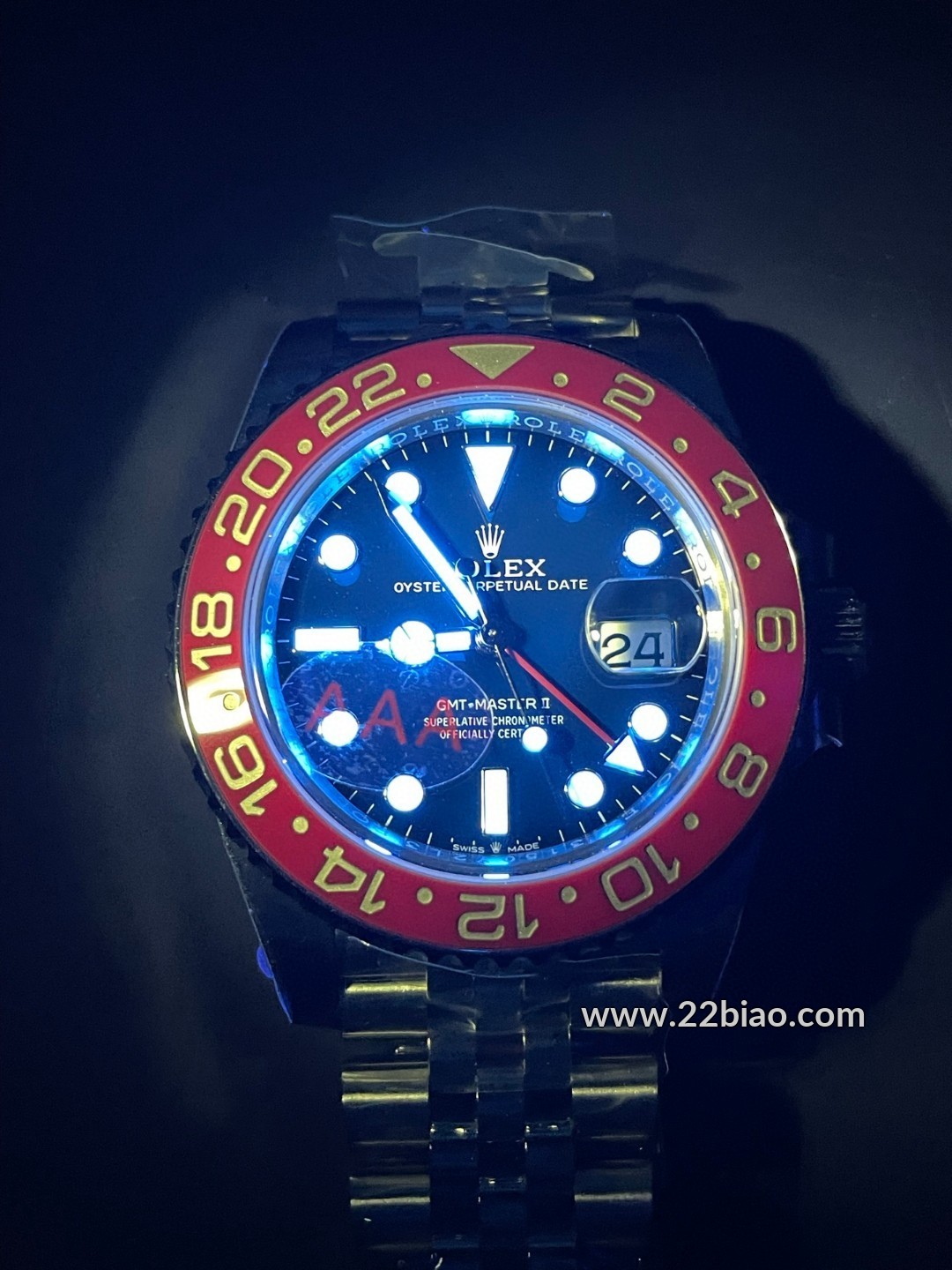VS Factory ETA 3285 Rolex GMT Master II Red & Black Replica Mechanical Men's Watch