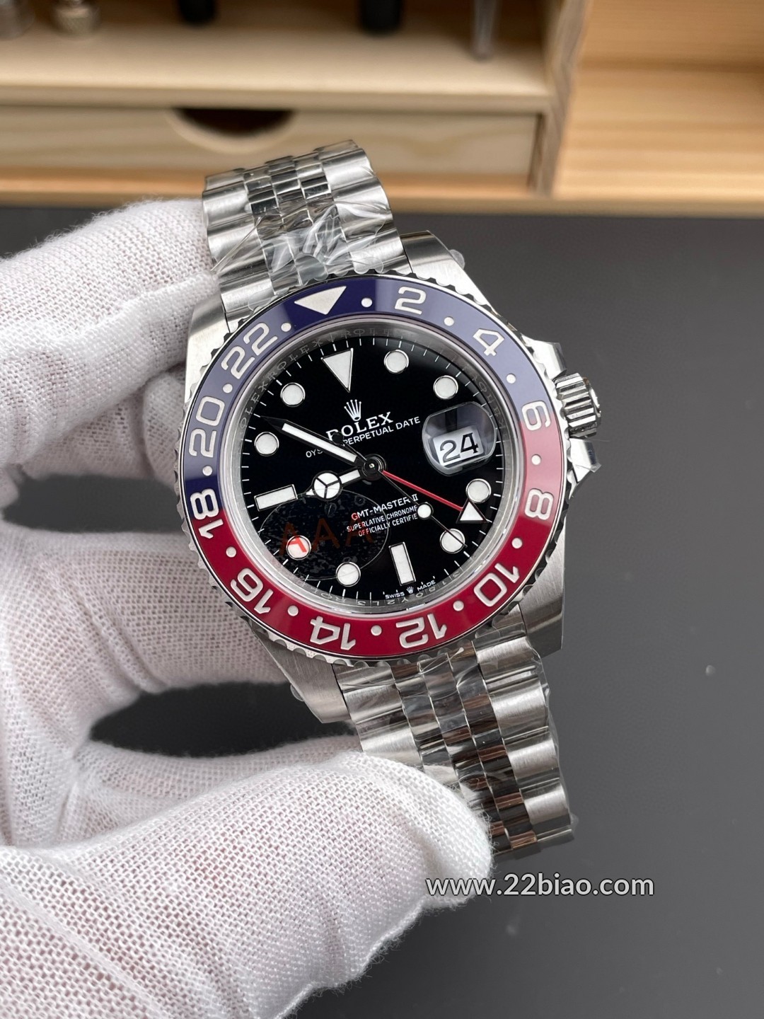 VS Factory ETA 3285 Rolex GMT Master II Red & Black Replica Mechanical Men's Watch