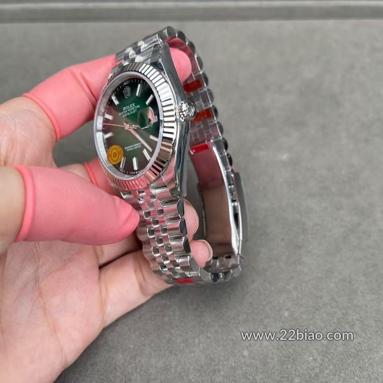 Replica VS Factory Rolex Datejust Green Dial 126334-0034 Men's Watch