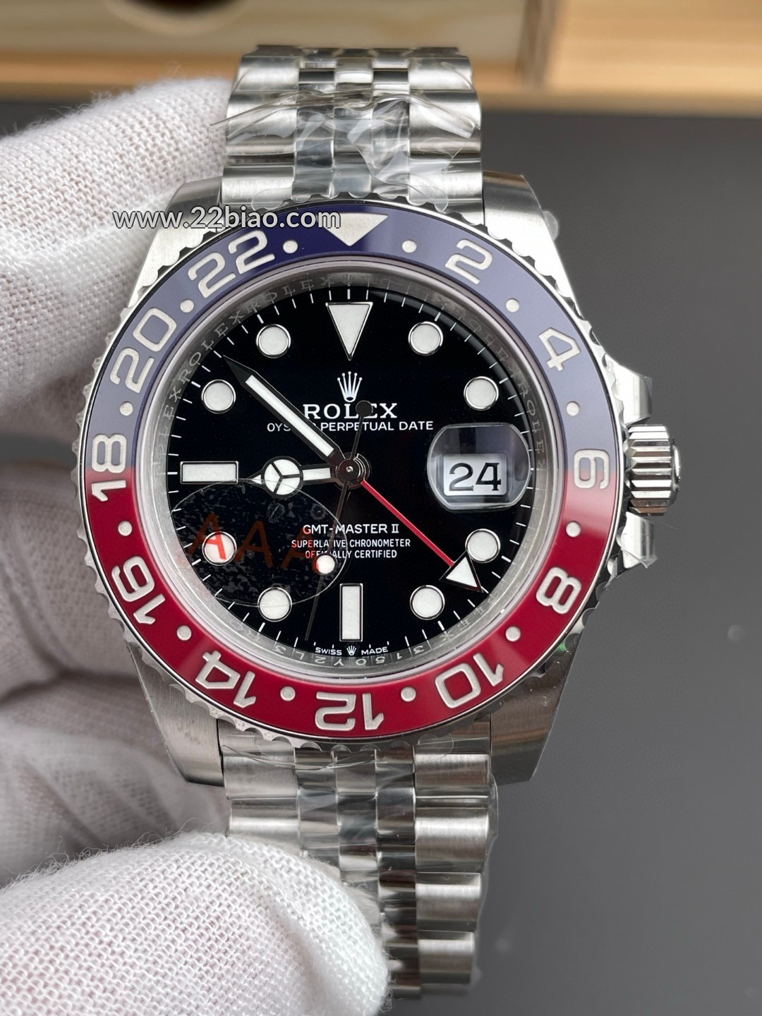 VS Factory ETA 3285 Rolex GMT Master II Red & Black Replica Mechanical Men's Watch