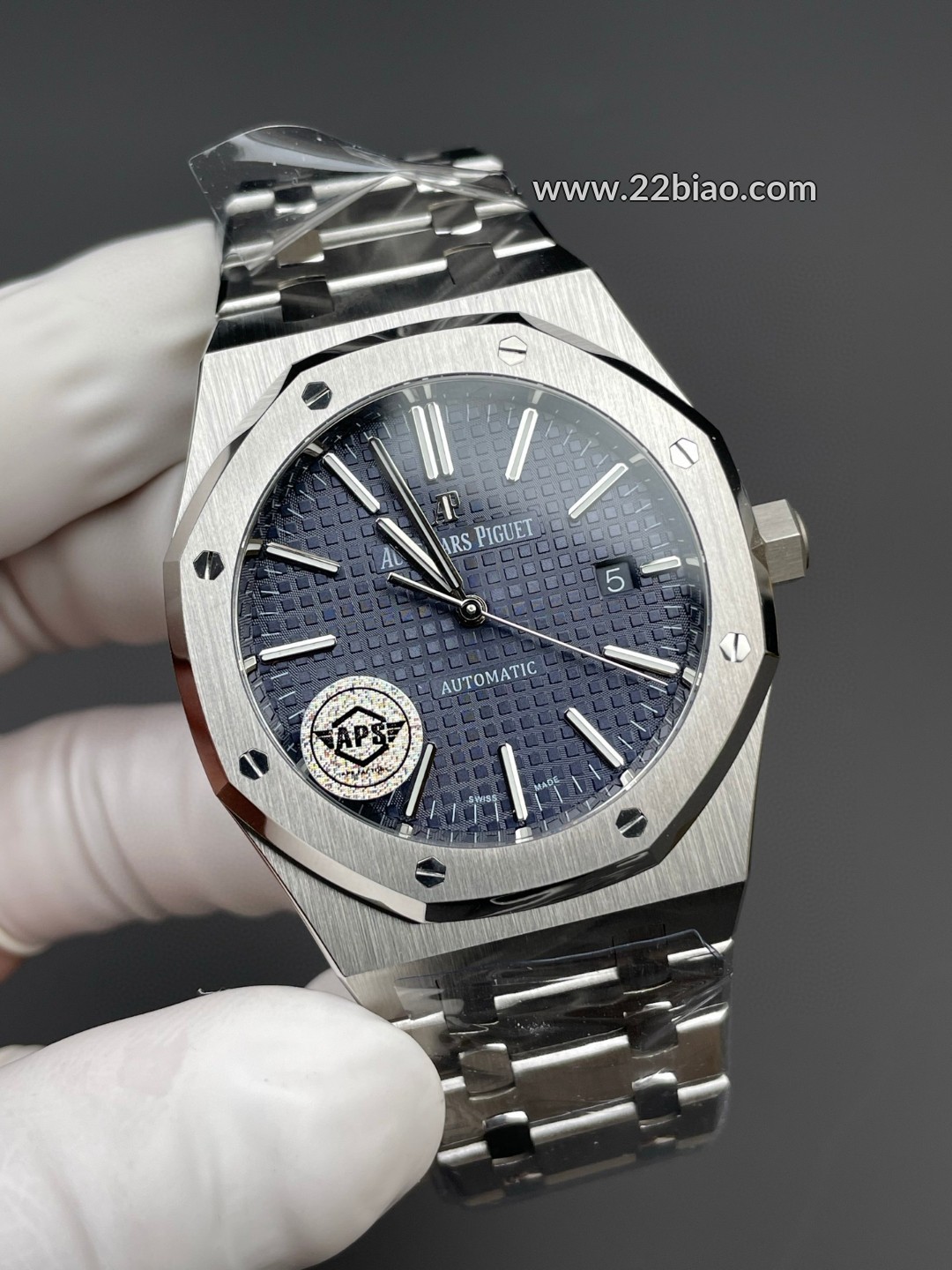 Audemars Piguet Replica Watch Royal Oak Series APS Factory Custom 3120 Movement 41mm 15500ST Blue Dial Steel Bracelet Luxury Watch