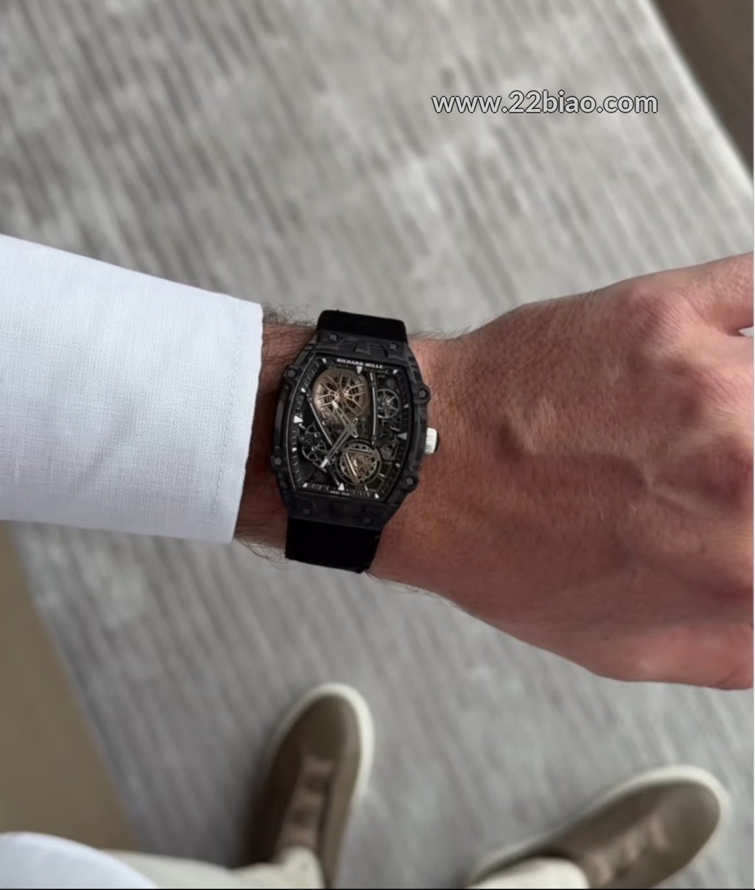 High-End Rep RM 27-05 Rafael Nadal Edition: Carbon Fiber Suspended Tourbillon Watch