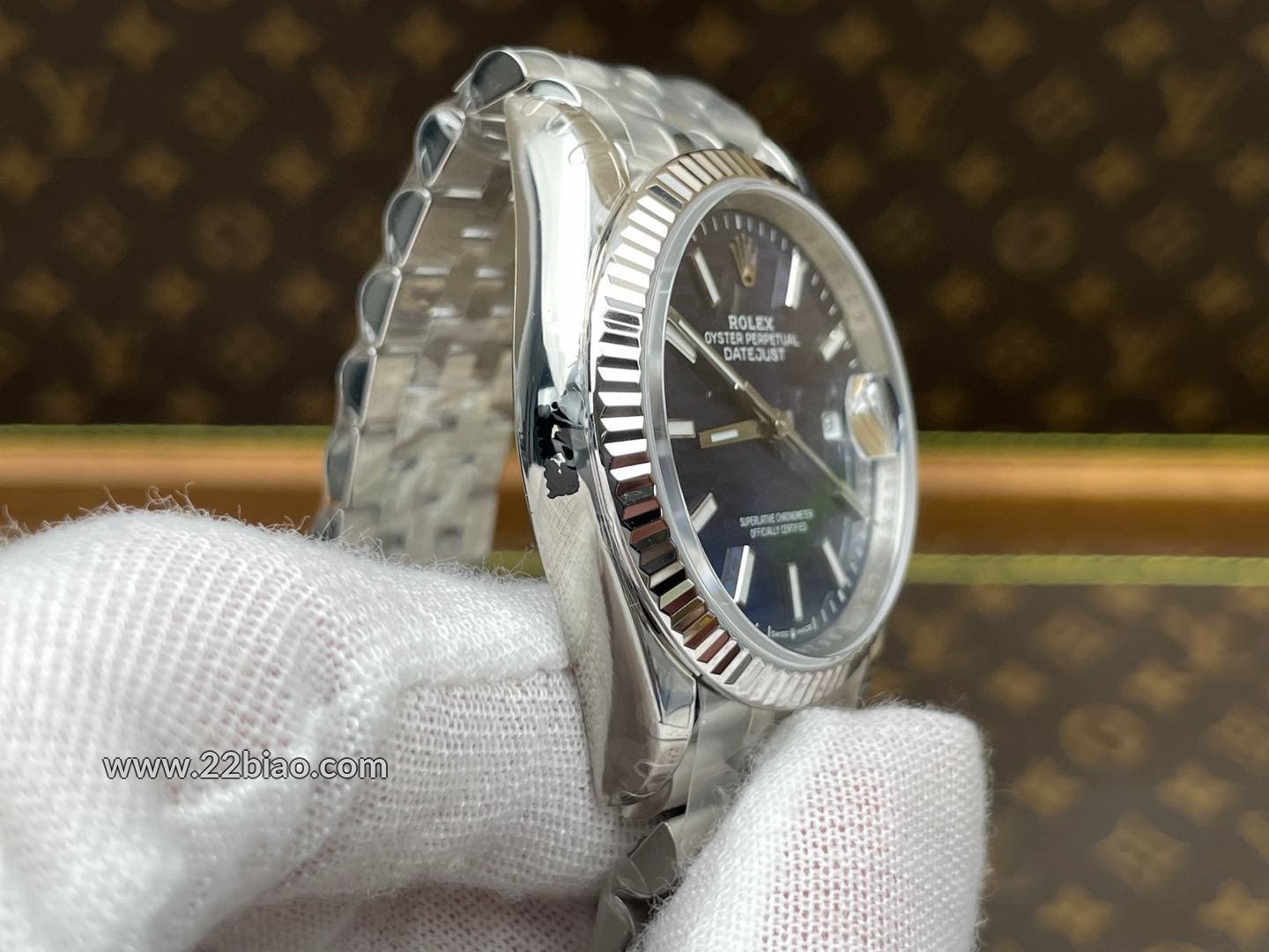 1:1 Replica VS Factory Rolex Datejust 41 Blue Fluted Motif Dial Men's Watch m126234-0050