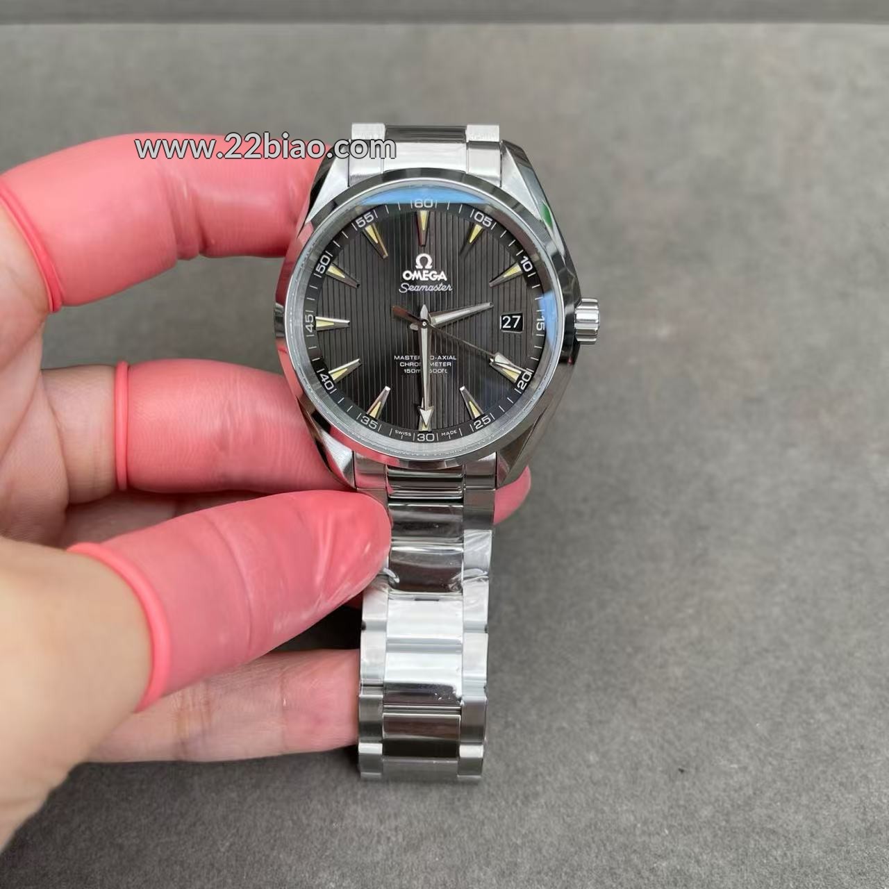 VS Factory Omega Seamaster Aqua Terra 41.5mm 231.10.42.21.06.001 Super Clone | Top Tier 1:1 Replica Watch with Vertical Teak Grey Dial