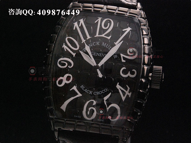 Franck Muller Black Croco Series Automatic Mechanical Watch 8880 SC Black Croco 40*55*17mm