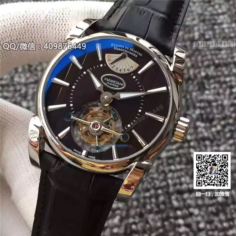 Zegarek mechaniczny z ręcznym tourbillonem Parmigiani Fleurier seria TOURBILLON