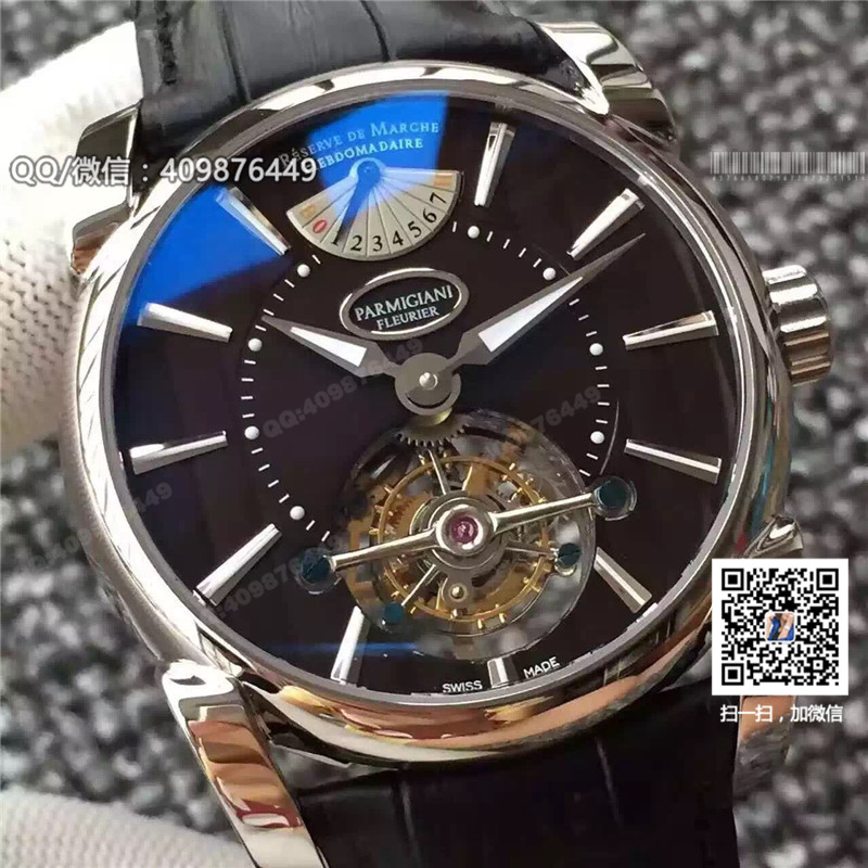 Zegarek mechaniczny z ręcznym tourbillonem Parmigiani Fleurier seria Tourbillon