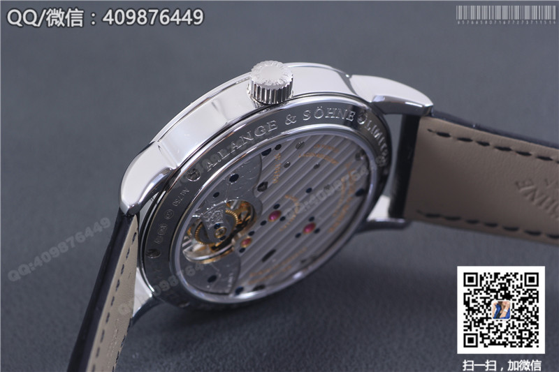 A. Lange & Söhne 1815 Collection Tourbillon Watch Black Dial Stainless Steel Case Silver Hour Markers