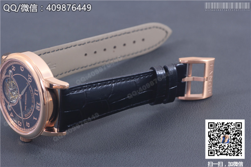 High-end A. Lange & Söhne Tourbillon Watch 1815 Series Rose Gold Case Black Dial