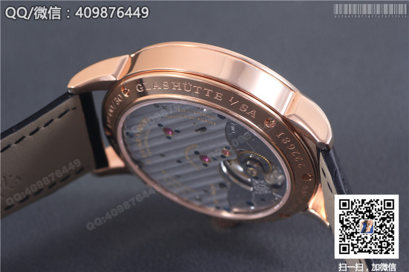 High-end A. Lange & Söhne Tourbillon Watch 1815 Series Rose Gold Case Black Dial