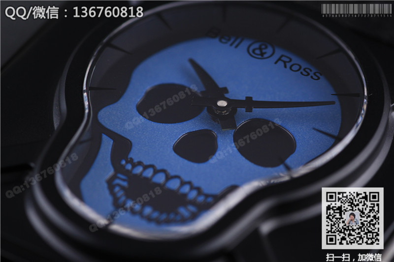 Jam Tangan Mekanikal Automatik Koleksi Penerbangan Bell & Ross Tengkorak