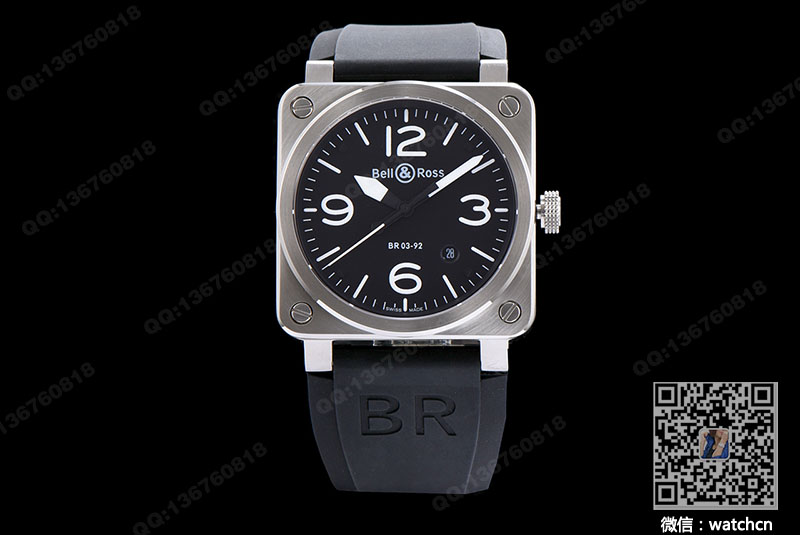 Bell & Ross AVIATION kollektion automatisk mekanisk ur BR03-92B-R