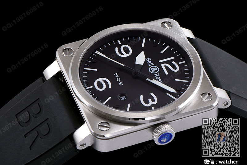 Bell & Ross AVIATION kollektion automatisk mekanisk ur BR03-92B-R
