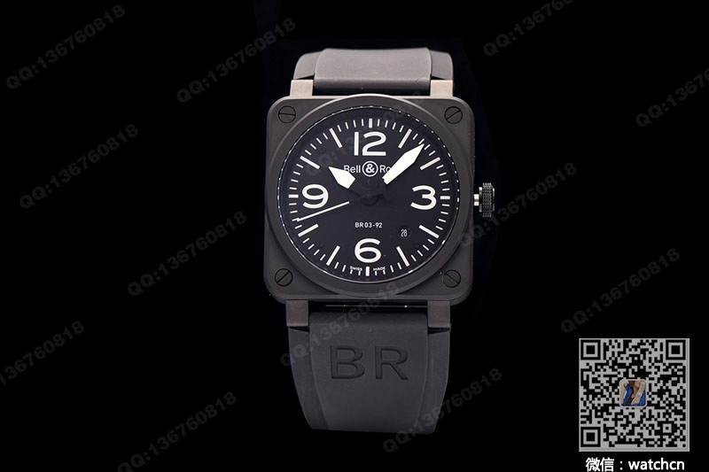 Bell & Ross AVIATION collection BR03-92 BLACK MATTE watch