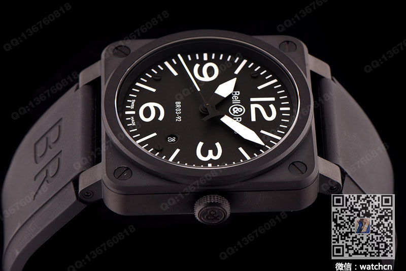 Bell & Ross AVIATION collection BR03-92 BLACK MATTE watch