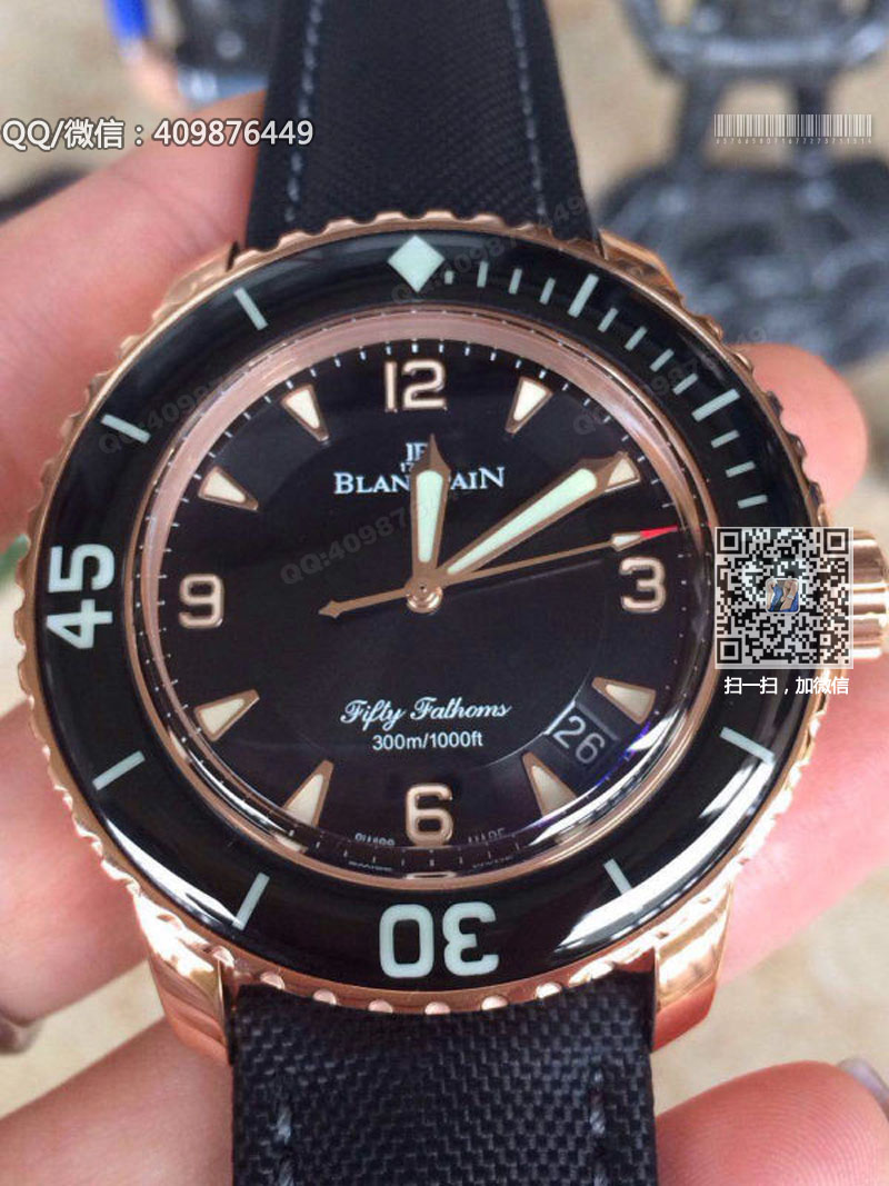 [NOOB Factory Ultimate Edition] Blancpain Fifty Fathoms series 5015-3630-52 rose gold case