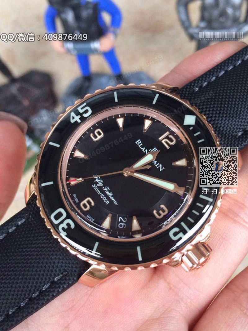 [NOOB Factory Ultimate Edition] Blancpain Fifty Fathoms series 5015-3630-52 rose gold case
