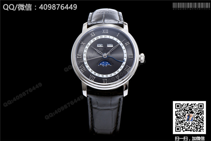 Blancpain Classic series 6654-1127-55B watch with date, day and month display functions, automatic mechanical men's watch