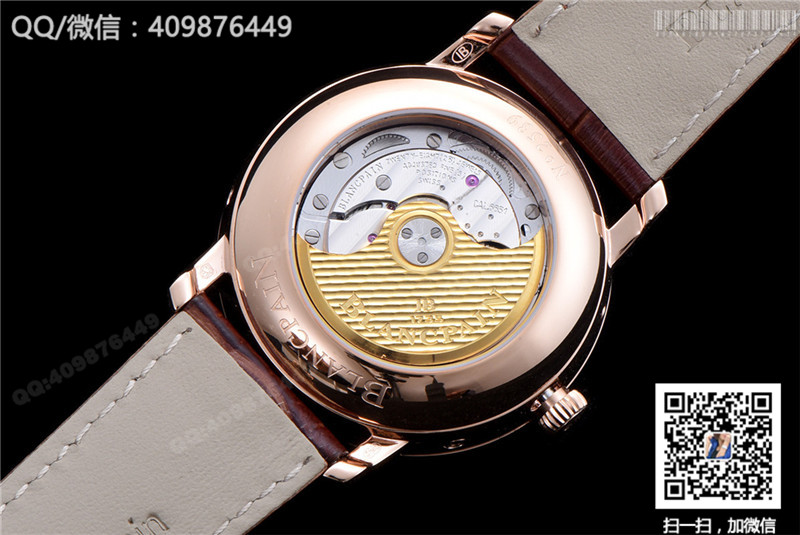 Blancpain Classic series 6654-3642-55B watch with date, day and month display functions, automatic mechanical men's watch