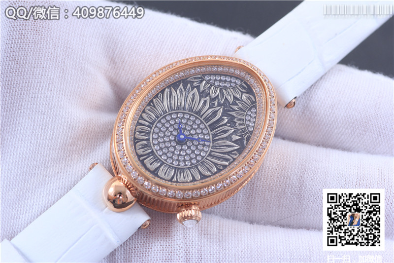 2016 New Breguet Reine de Naples Series 8958BB Rose Gold Diamond-Set Watch