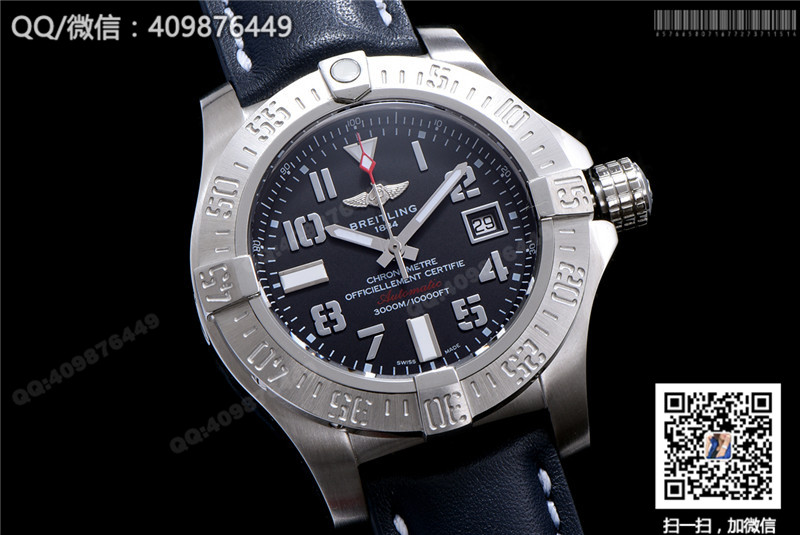 Top Breitling Avenger series A3239011/BC34/170A mens watch leather strap edition