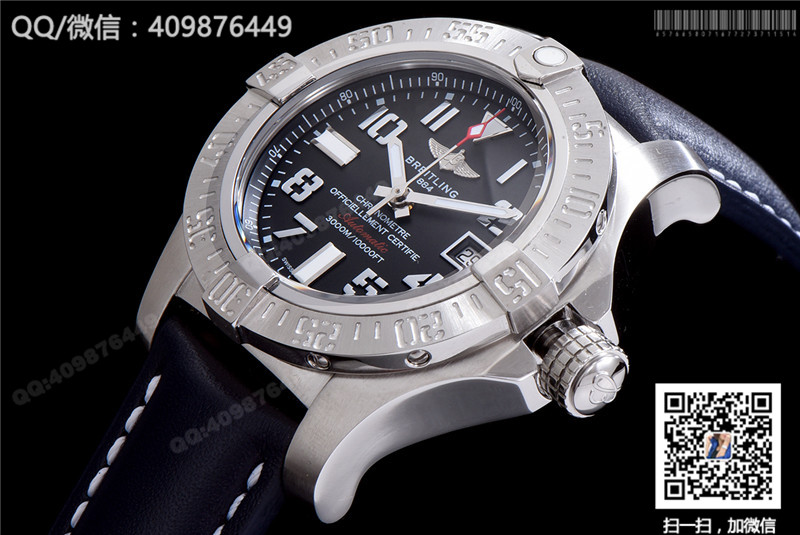 Top Breitling Avenger series A3239011/BC34/170A mens watch leather strap edition