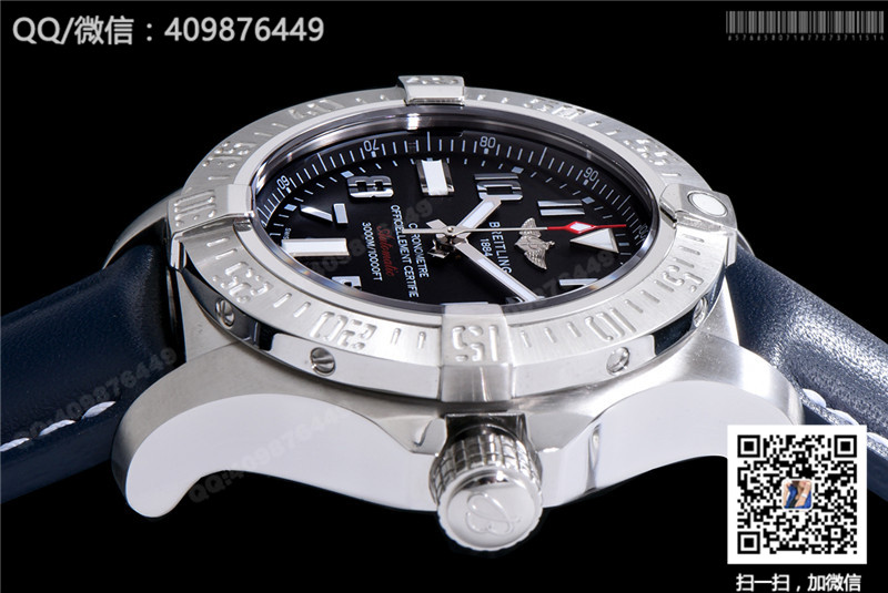 Top Breitling Avenger series A3239011/BC34/170A mens watch leather strap edition