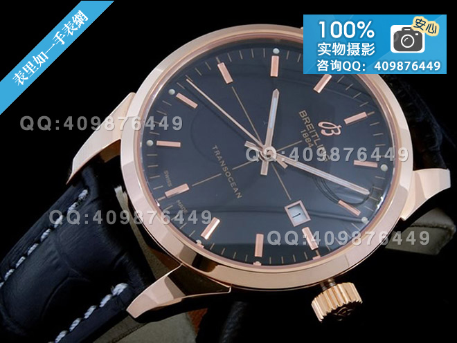 [CNB Fine Goods] Breitling Transocean collection automatic mechanical men's watch [Rose gold] [Black dial]